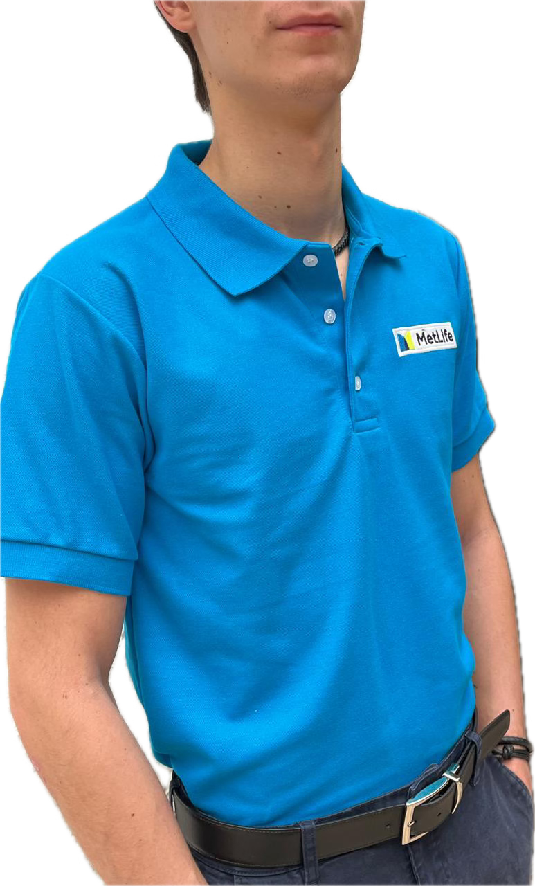 Playera Polo Caballero Turquesa