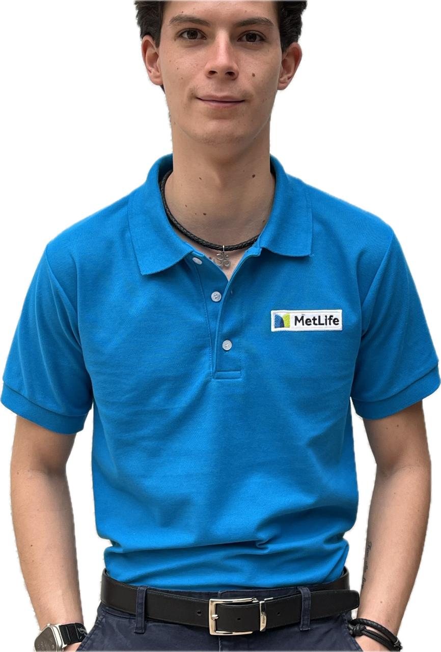 Playera Polo Caballero Turquesa